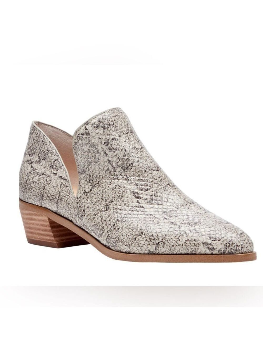 Sole Society Brown and Tan Jaznae Almond Toe Bootie - Size 8